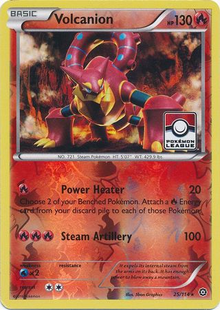 Volcanion (25/114) (League Promo) [XY: Steam Siege] | Eastridge Sports Cards & Games