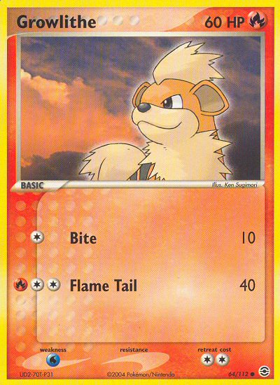 Growlithe (64/112) [EX: FireRed & LeafGreen] | Eastridge Sports Cards & Games