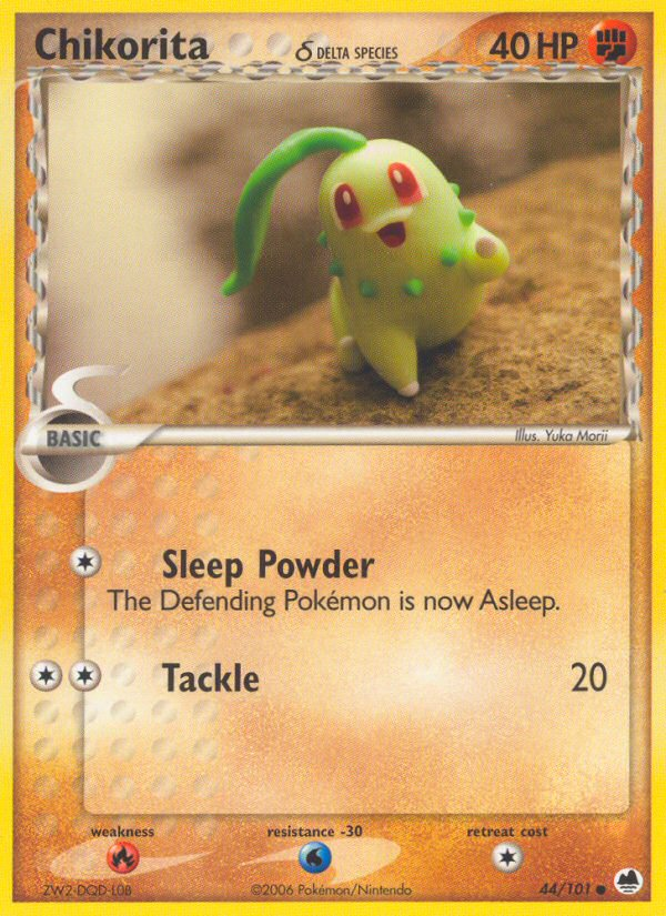 Chikorita (44/101) (Delta Species) [EX: Dragon Frontiers] | Eastridge Sports Cards & Games