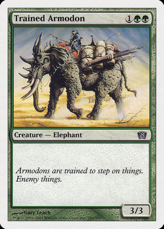 Trained Armodon [Eighth Edition] | Eastridge Sports Cards & Games