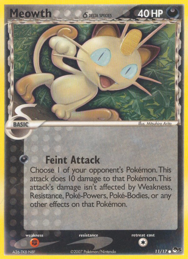 Meowth (11/17) (Delta Species) [POP Series 5] | Eastridge Sports Cards & Games