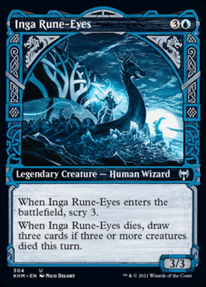 Inga Rune-Eyes (Showcase) [Kaldheim] | Eastridge Sports Cards & Games