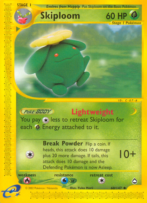 Skiploom (60/147) [Aquapolis] | Eastridge Sports Cards & Games