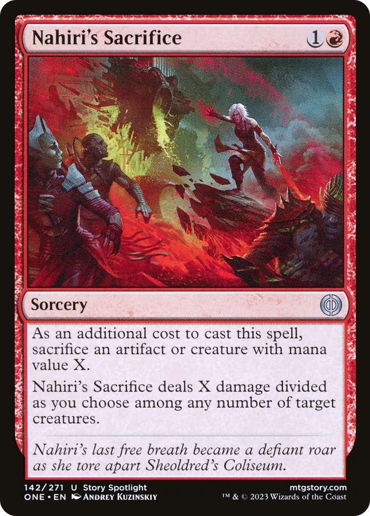 Nahiri's Sacrifice [Phyrexia: All Will Be One] | Eastridge Sports Cards & Games