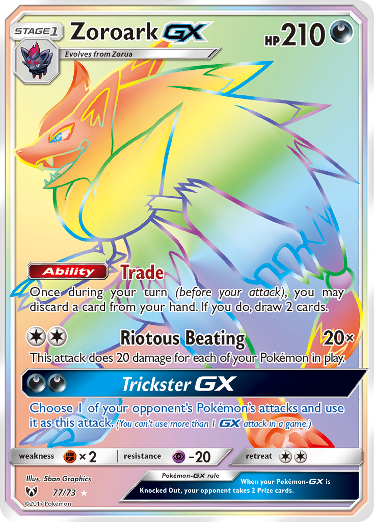 Zoroark GX (77/73) [Sun & Moon: Shining Legends] | Eastridge Sports Cards & Games