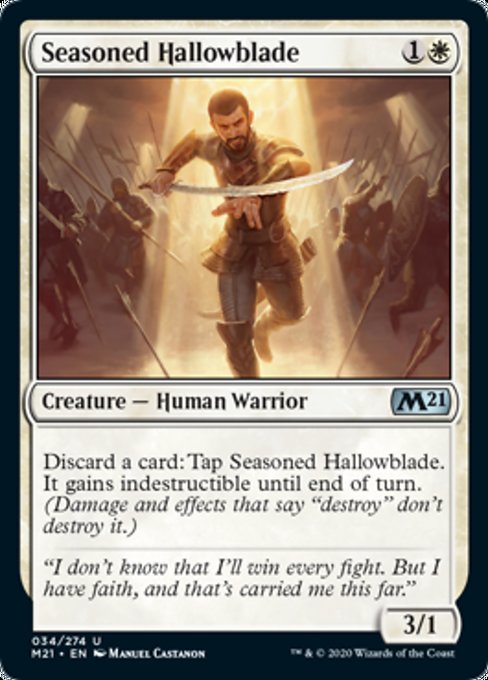 Seasoned Hallowblade [Core Set 2021] | Eastridge Sports Cards & Games