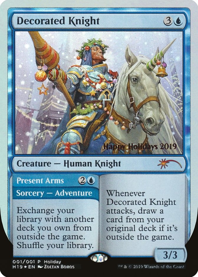 Decorated Knight // Present Arms [Happy Holidays] | Eastridge Sports Cards & Games