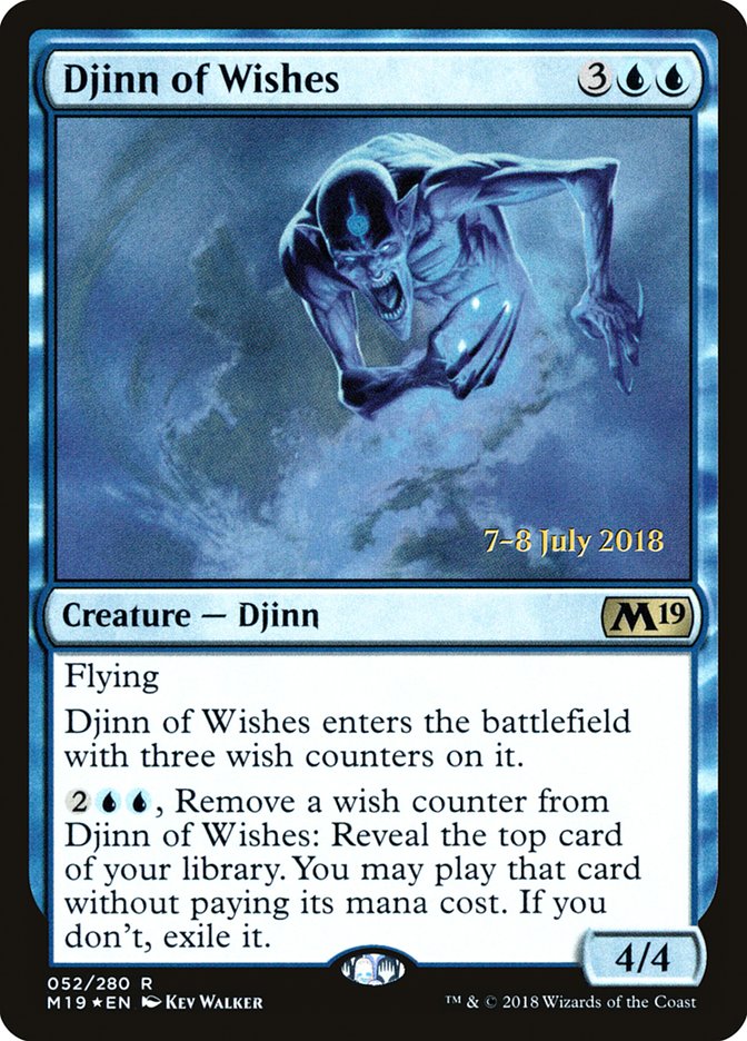 Djinn of Wishes  [Core Set 2019 Prerelease Promos] | Eastridge Sports Cards & Games