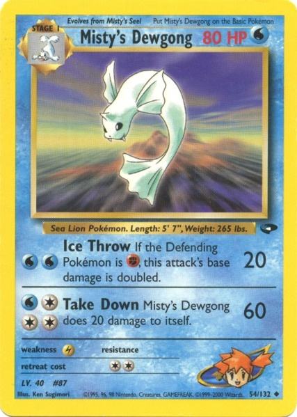 Misty's Dewgong (54/132) [Gym Challenge Unlimited] | Eastridge Sports Cards & Games