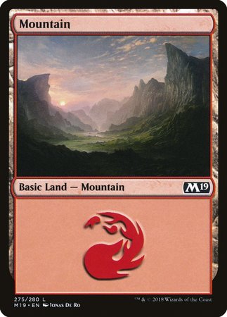 Mountain (275) [Core Set 2019] | Eastridge Sports Cards & Games