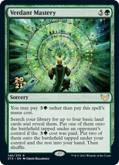 Verdant Mastery [Strixhaven: School of Mages Prerelease Promos] | Eastridge Sports Cards & Games