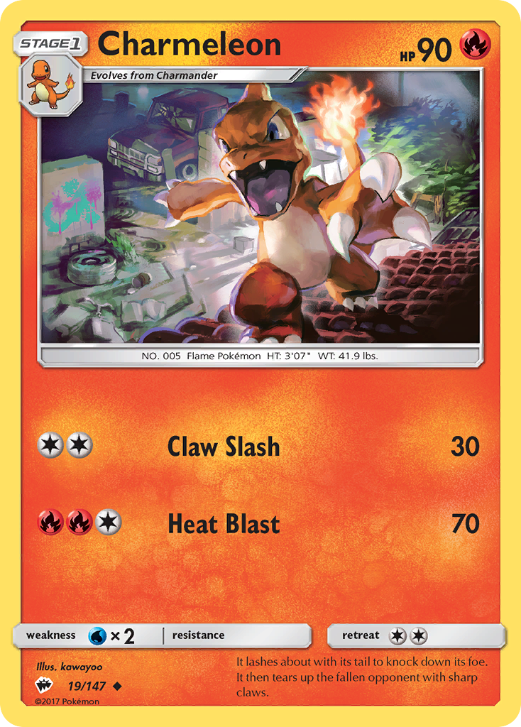 Charmeleon (19/147) [Sun & Moon: Burning Shadows] | Eastridge Sports Cards & Games