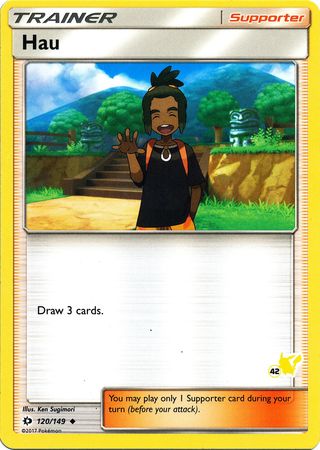 Hau (120/149) (Pikachu Stamp #42) [Battle Academy 2020] | Eastridge Sports Cards & Games