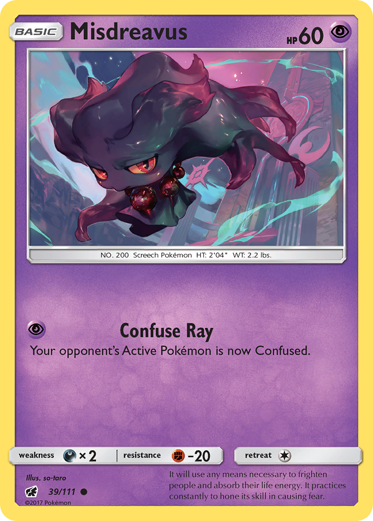 Misdreavus (39/111) [Sun & Moon: Crimson Invasion] | Eastridge Sports Cards & Games