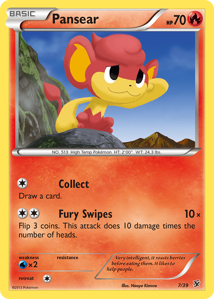 Pansear (7/39) [XY: Kalos Starter Set] | Eastridge Sports Cards & Games