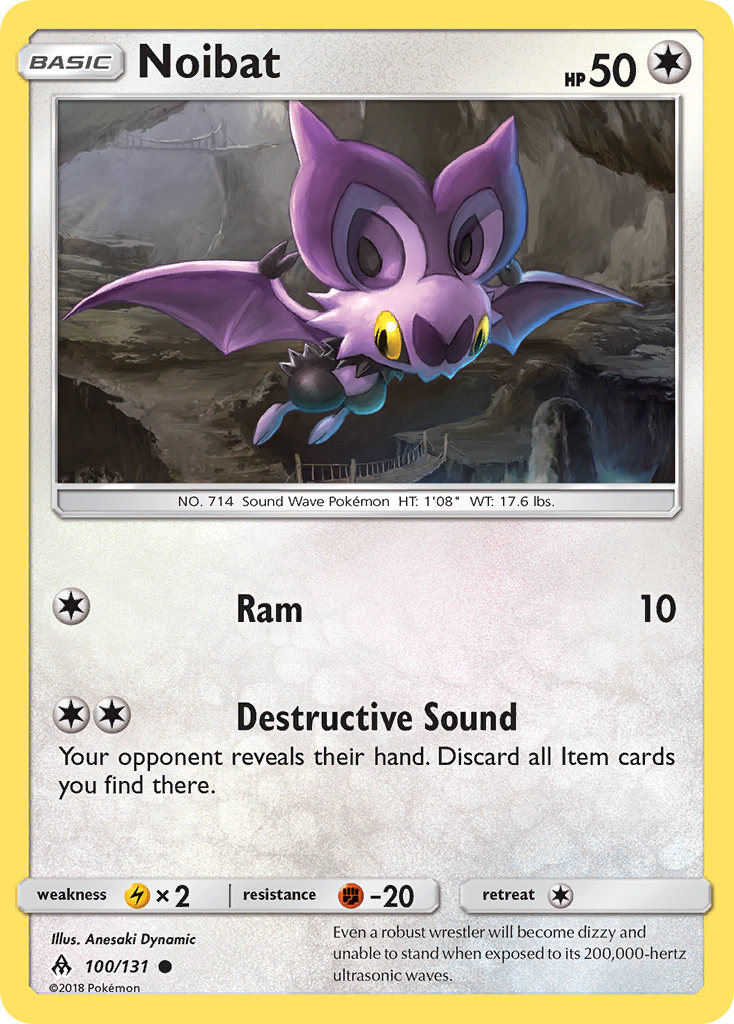 Noibat (100/131) [Sun & Moon: Forbidden Light] | Eastridge Sports Cards & Games