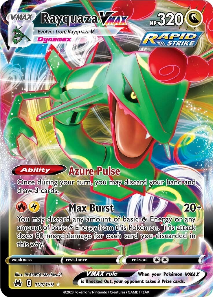 Rayquaza VMAX (101/159) (101) [Sword & Shield: Crown Zenith] | Eastridge Sports Cards & Games