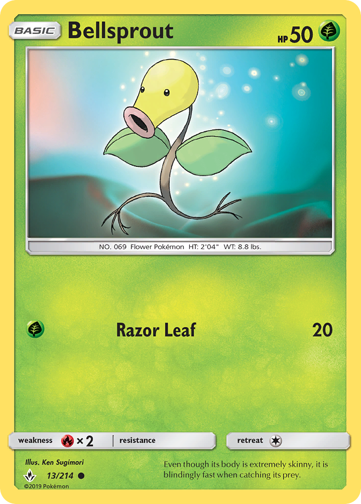 Bellsprout (13/214) [Sun & Moon: Unbroken Bonds] | Eastridge Sports Cards & Games