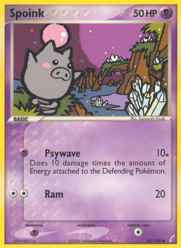 Spoink (62/100) [EX: Crystal Guardians] | Eastridge Sports Cards & Games