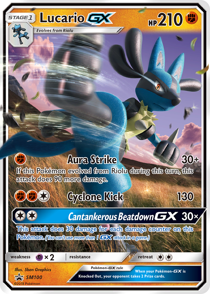 Lucario GX (SM100) [Sun & Moon: Black Star Promos] | Eastridge Sports Cards & Games