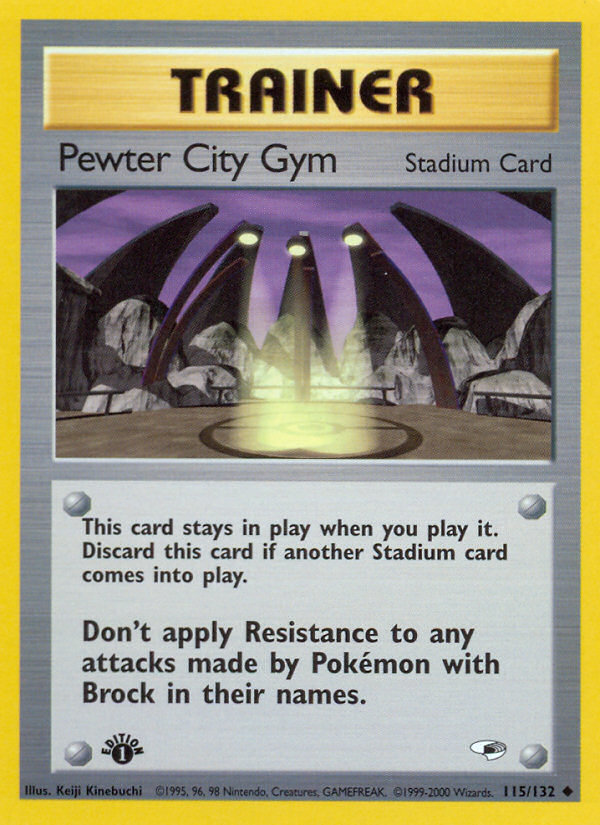 Pewter City Gym (115/132) [Gym Heroes 1st Edition] | Eastridge Sports Cards & Games