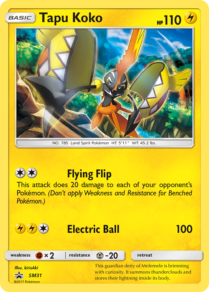 Tapu Koko (SM31) [Sun & Moon: Black Star Promos] | Eastridge Sports Cards & Games