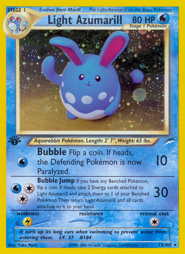 Light Azumarill (13/105) [Neo Destiny 1st Edition] | Eastridge Sports Cards & Games