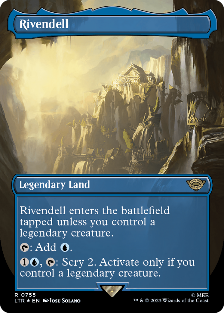 Rivendell (Borderless) (Surge Foil) [The Lord of the Rings: Tales of Middle-Earth] | Eastridge Sports Cards & Games