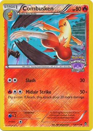 Combusken (13/111) (States Championship Promo) [XY: Furious Fists] | Eastridge Sports Cards & Games