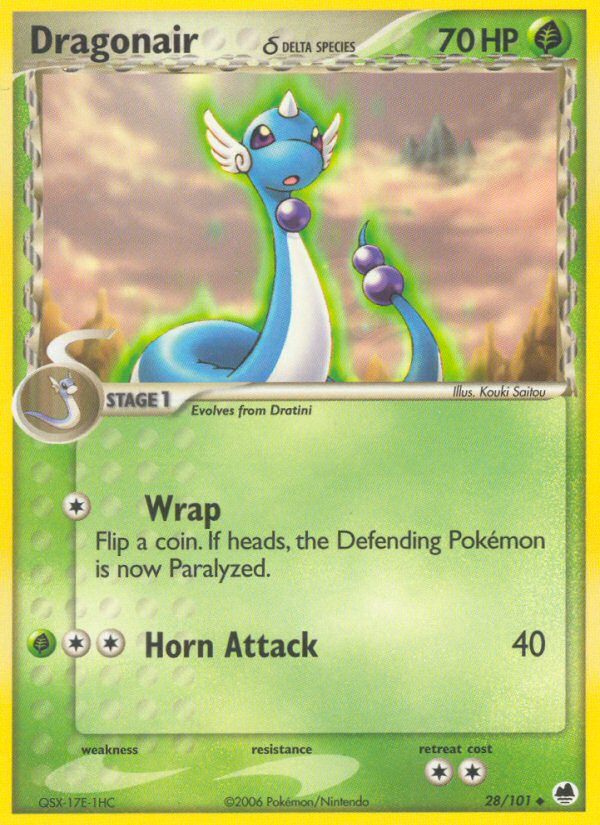 Dragonair (28/101) (Delta Species) [EX: Dragon Frontiers] | Eastridge Sports Cards & Games