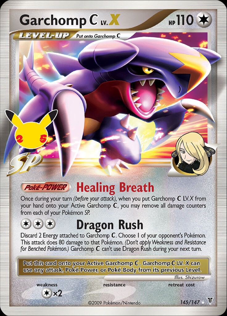 Garchomp C LV.X (145/147) [Celebrations: 25th Anniversary - Classic Collection] | Eastridge Sports Cards & Games