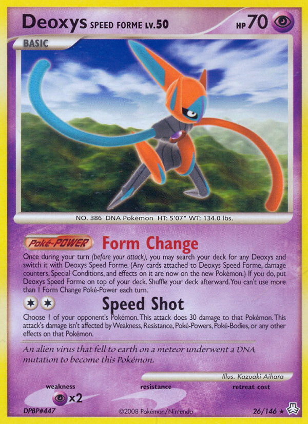 Deoxys Speed Forme (26/146) [Diamond & Pearl: Legends Awakened] | Eastridge Sports Cards & Games