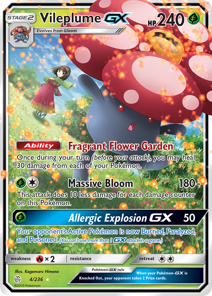 Vileplume GX (4/236) [Sun & Moon: Cosmic Eclipse] | Eastridge Sports Cards & Games