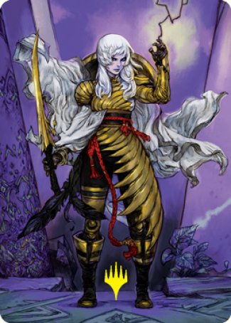 The Wandering Emperor 1 Art Card (Gold-Stamped Signature) [Kamigawa: Neon Dynasty Art Series] | Eastridge Sports Cards & Games