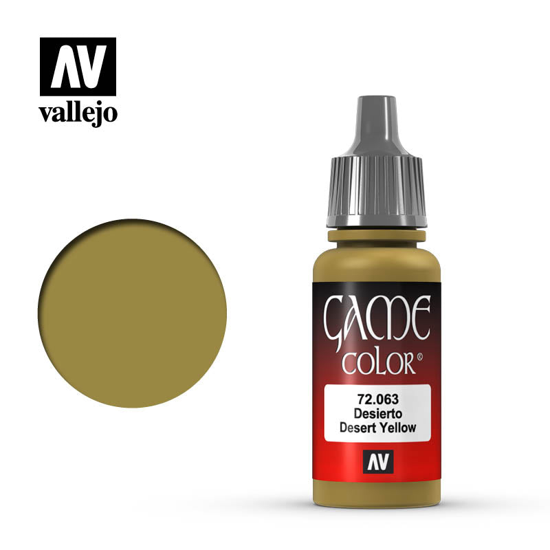 VALLEJO GAME COLOR: DESERT YELLOW (17ML) | Eastridge Sports Cards & Games
