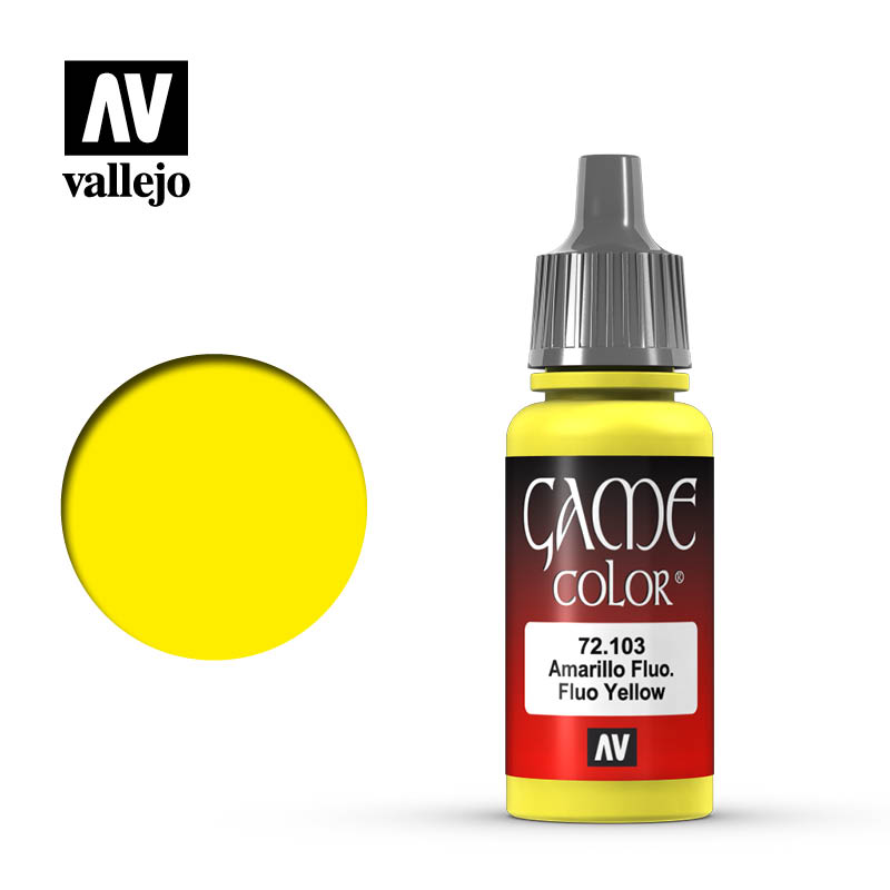 VALLEJO GAME COLOR: Fluorescent Yellow (17ML) | Eastridge Sports Cards & Games