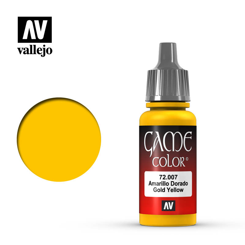 VALLEJO GAME COLOR: GOLD YELLOW (17ML) | Eastridge Sports Cards & Games