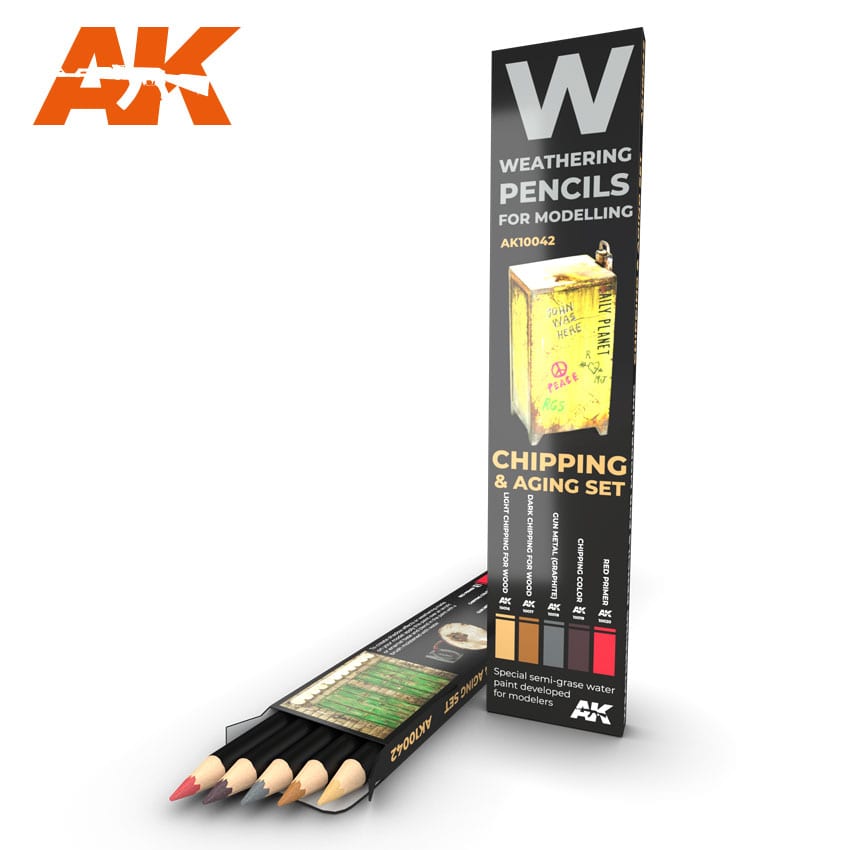 AK Interactive Watercolor Pencil Set Chipping | Eastridge Sports Cards & Games