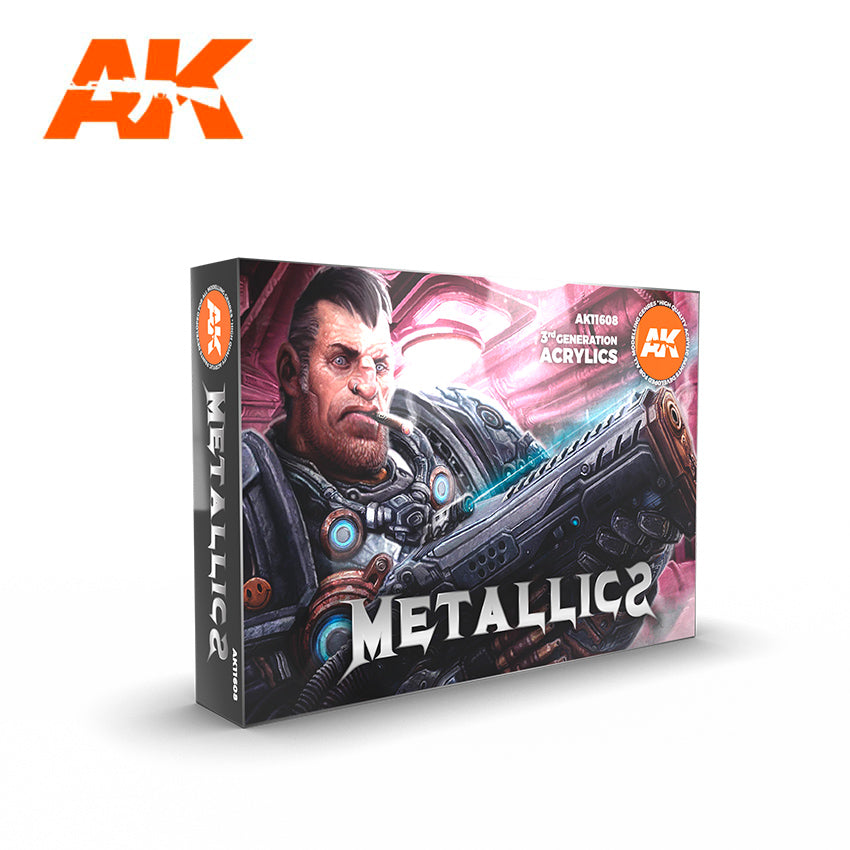 AK Interactive Metallics Set (6 Paints) | Eastridge Sports Cards & Games