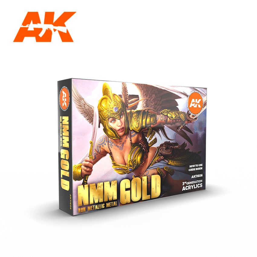 AK Interactive NMM (Non Metallic Metal): Gold Set (6 Paints) | Eastridge Sports Cards & Games