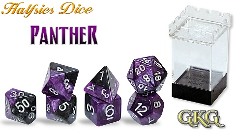 GATE KEEPER GAMES HALFSIES DICE - PANTHER 7-DICE SET | Eastridge Sports Cards & Games