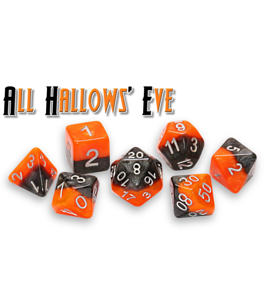GATE KEEPER GAMES HALFSIES DICE - Hallow's Eve 7-DICE SET | Eastridge Sports Cards & Games