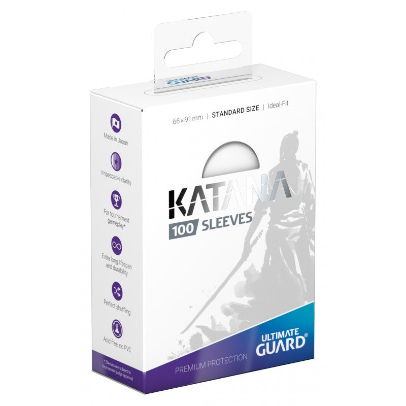 Ultimate Guard Katana Sleeves - Standard Size - White 100ct | Eastridge Sports Cards & Games