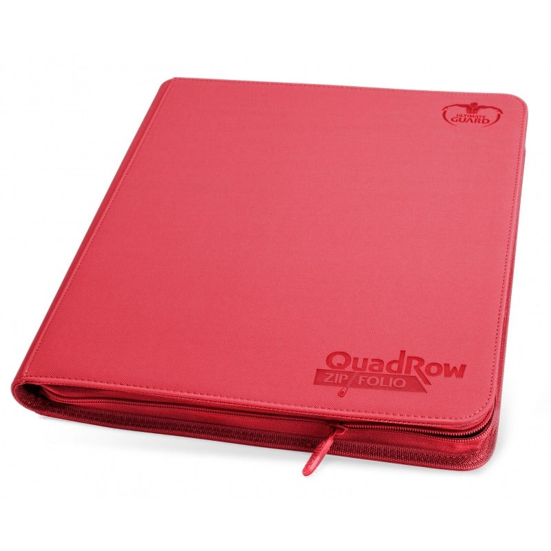 Ultimate Guard QuadRow Zipfolio -  Red | Eastridge Sports Cards & Games