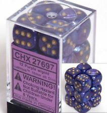 CHESSEX Lustrous 12D6 Purple/Gold 16MM (CHX27697) | Eastridge Sports Cards & Games