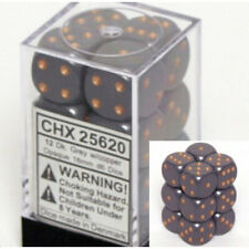 CHESSEX Opaque 12D6 Dark Grey/Copper 16MM (CHX25620) | Eastridge Sports Cards & Games