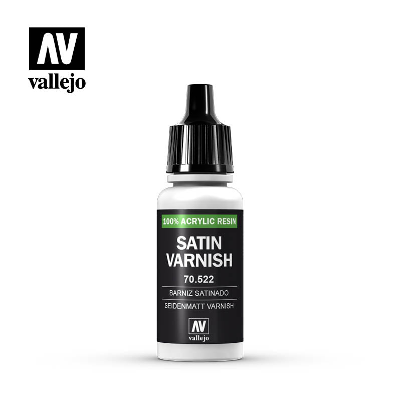 VALLEJO AUXILIARY: SATIN VARNISH (17ML) | Eastridge Sports Cards & Games