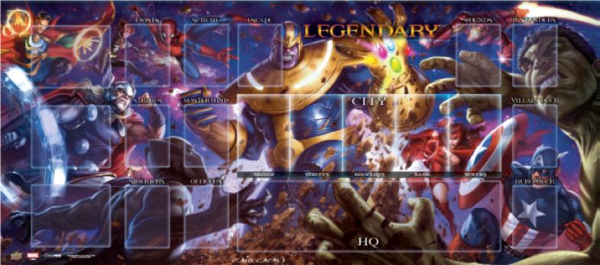 Marvel Legendary Playmat - Thanos vs Avengers | Eastridge Sports Cards & Games