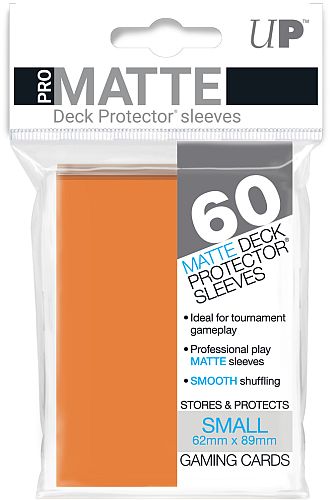 Ultra Pro Pro-Matte Orange Small Deck Protectors 60ct | Eastridge Sports Cards & Games