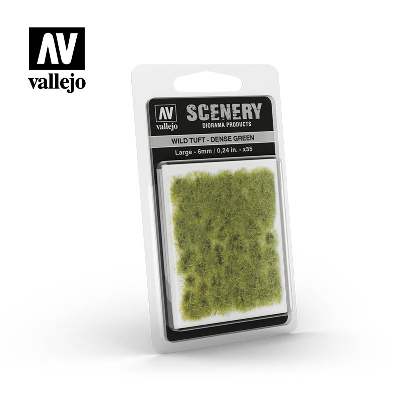 Vallejo Scenery - Large Wild Tuft – Dense Green | Eastridge Sports Cards & Games